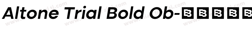 Altone Trial Bold Ob字体转换